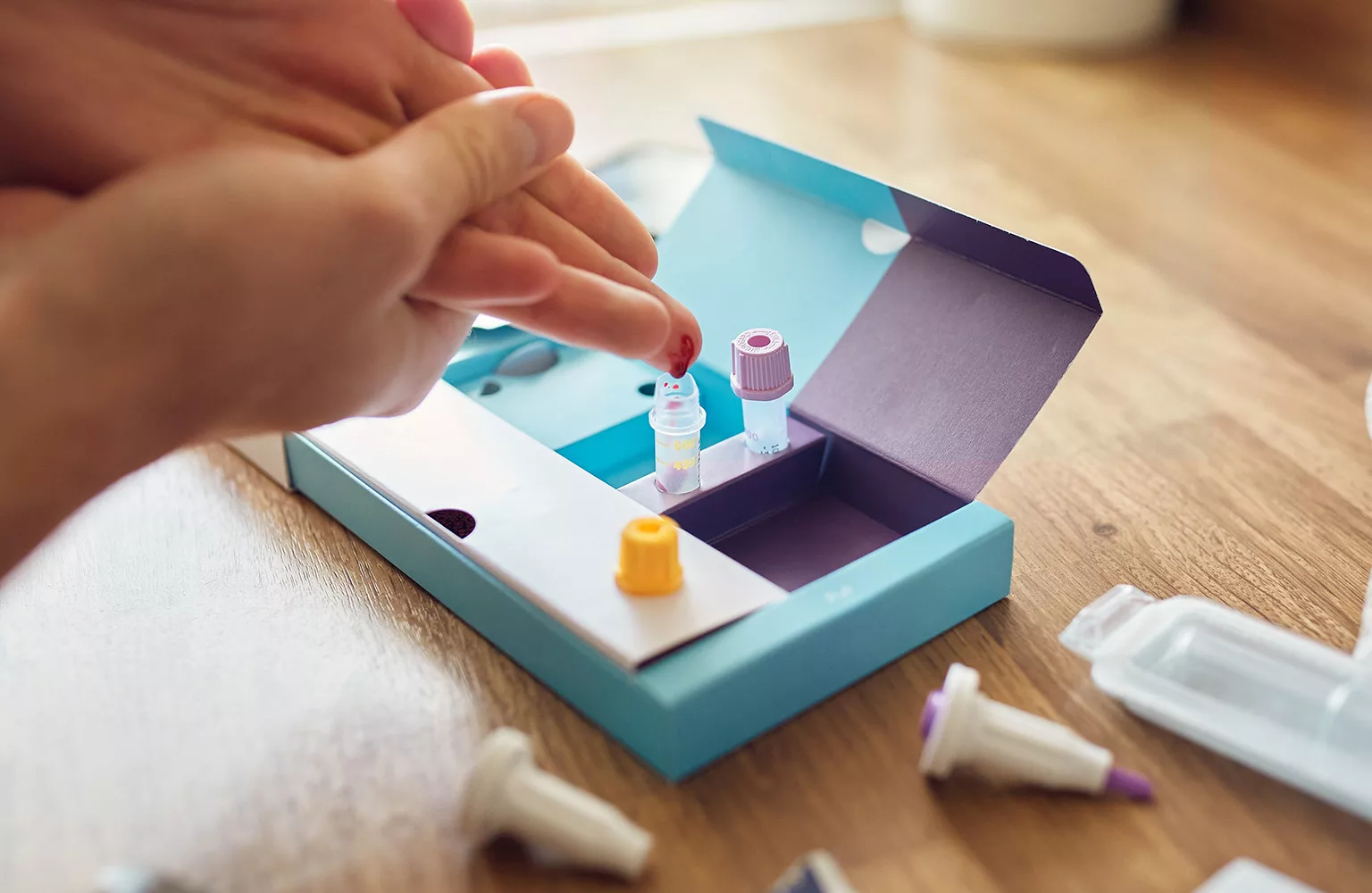 Home blood DNA COVID-19 test