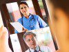 Woman in video conference with doctor